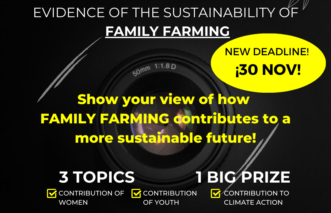 INTERNATIONAL PHOTO CONTEST:  “Family Farming: Sustainability of our Planet”