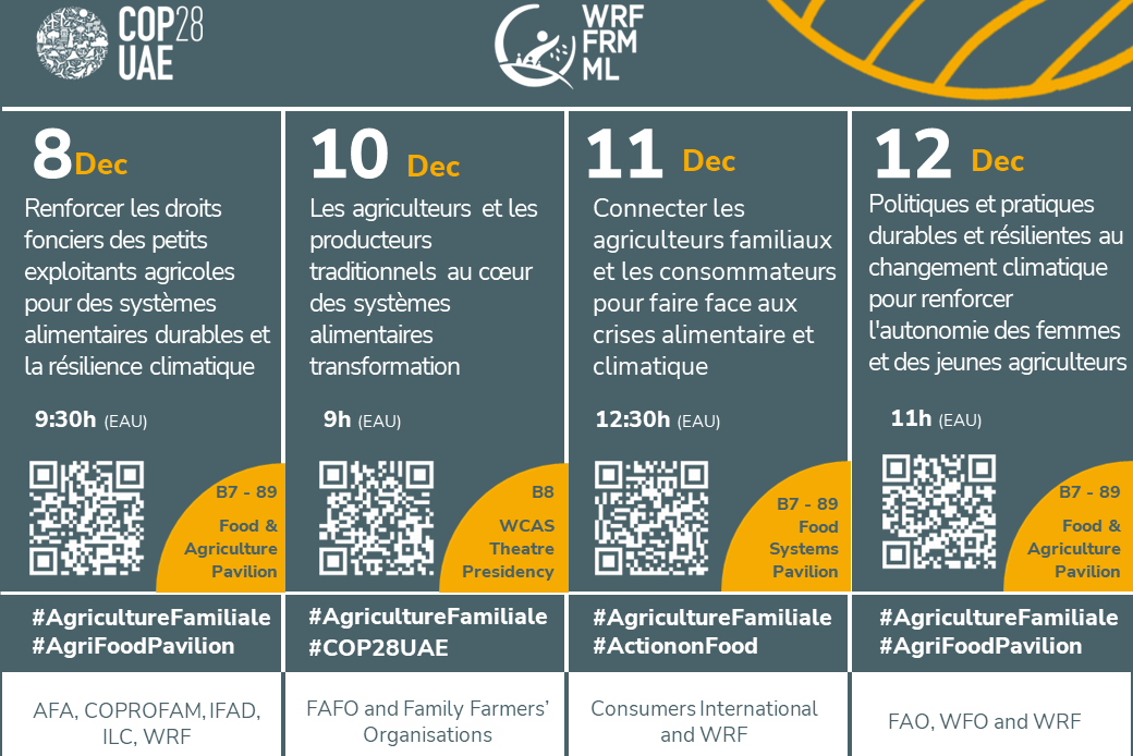 La Déclaration des agriculteurs et agricultrices familiaux atteindra la COP28